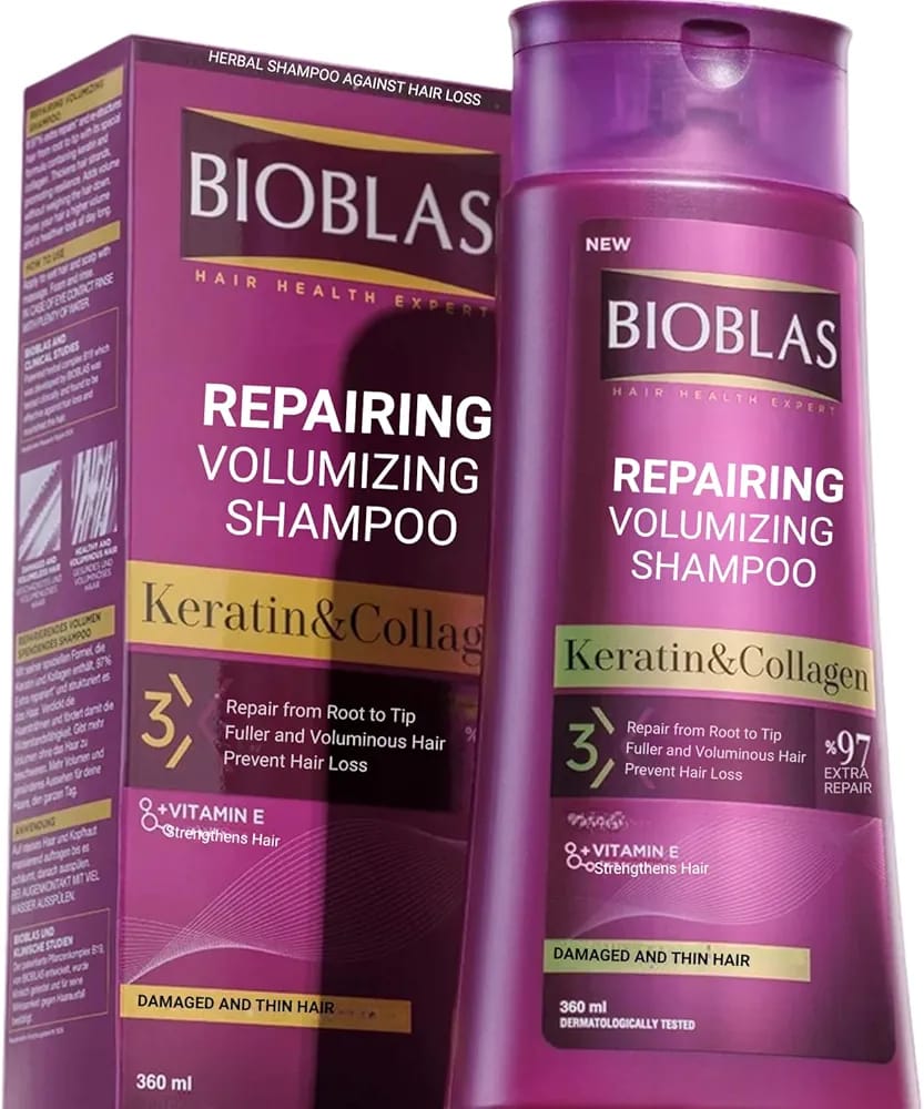 Bioblas Keratin & Collagen Repairing Volumizing Shampoo - Image 3